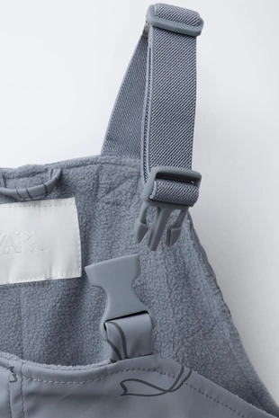 Mid-blue | 0874/550/427 - Zara Прорезиненный комбинезон с принтом WATER RESISTANT