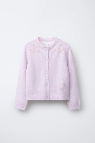 Купить Zara Вязаный кардиган с бусинами