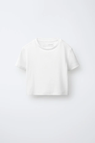 Комплект: джинсовая рубашка и футболка в рубчик- Заказать в России