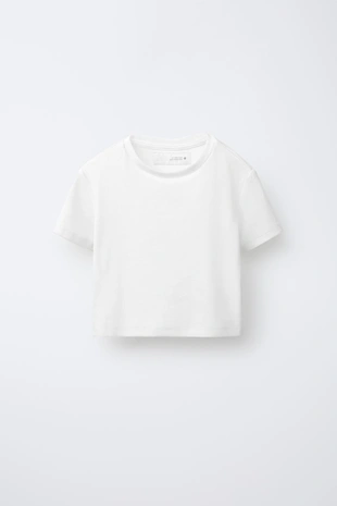 Комплект: джинсовая рубашка и футболка в рубчик- Заказать в России