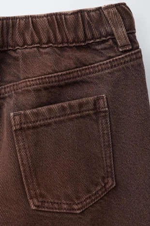 Джинсы WIDE LEG с перекрестной застежкой- Заказать в России