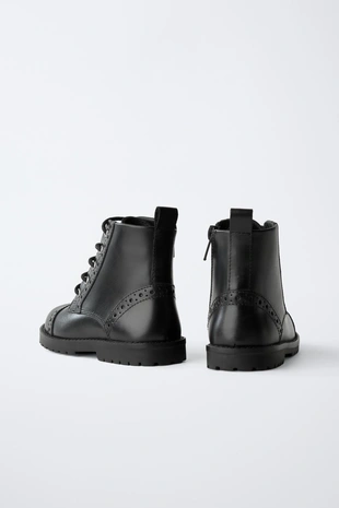 Кожаные ботинки- Заказать в России