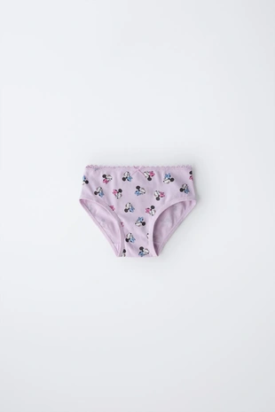 Mauve | 8501/460/612 - Zara 2-6 лет/набор из трех трусов MINNIE MOUSE & DAISY © DISNEY