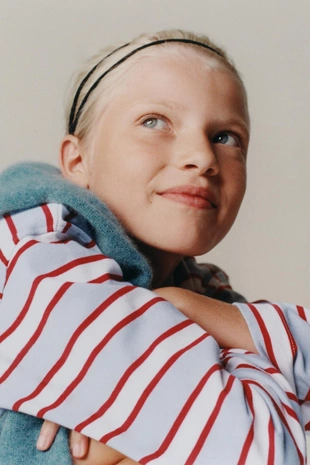 Купить Zara Футболка в полоску с нашивкой «сердце»