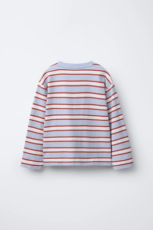 Футболка в полоску с нашивкой «сердце»- Заказать в России