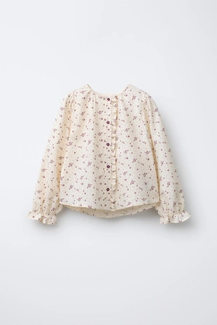 Купить Zara Блузка с цветочным принтом