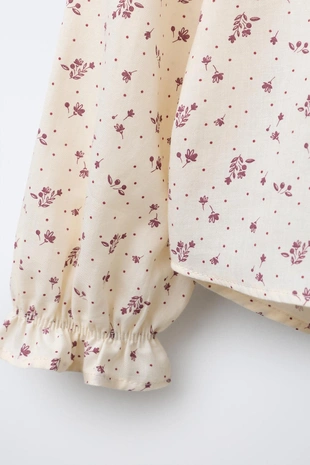 Блузка с цветочным принтом- Заказать в России