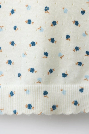 Трикотажная футболка с цветочным принтом- Заказать в России