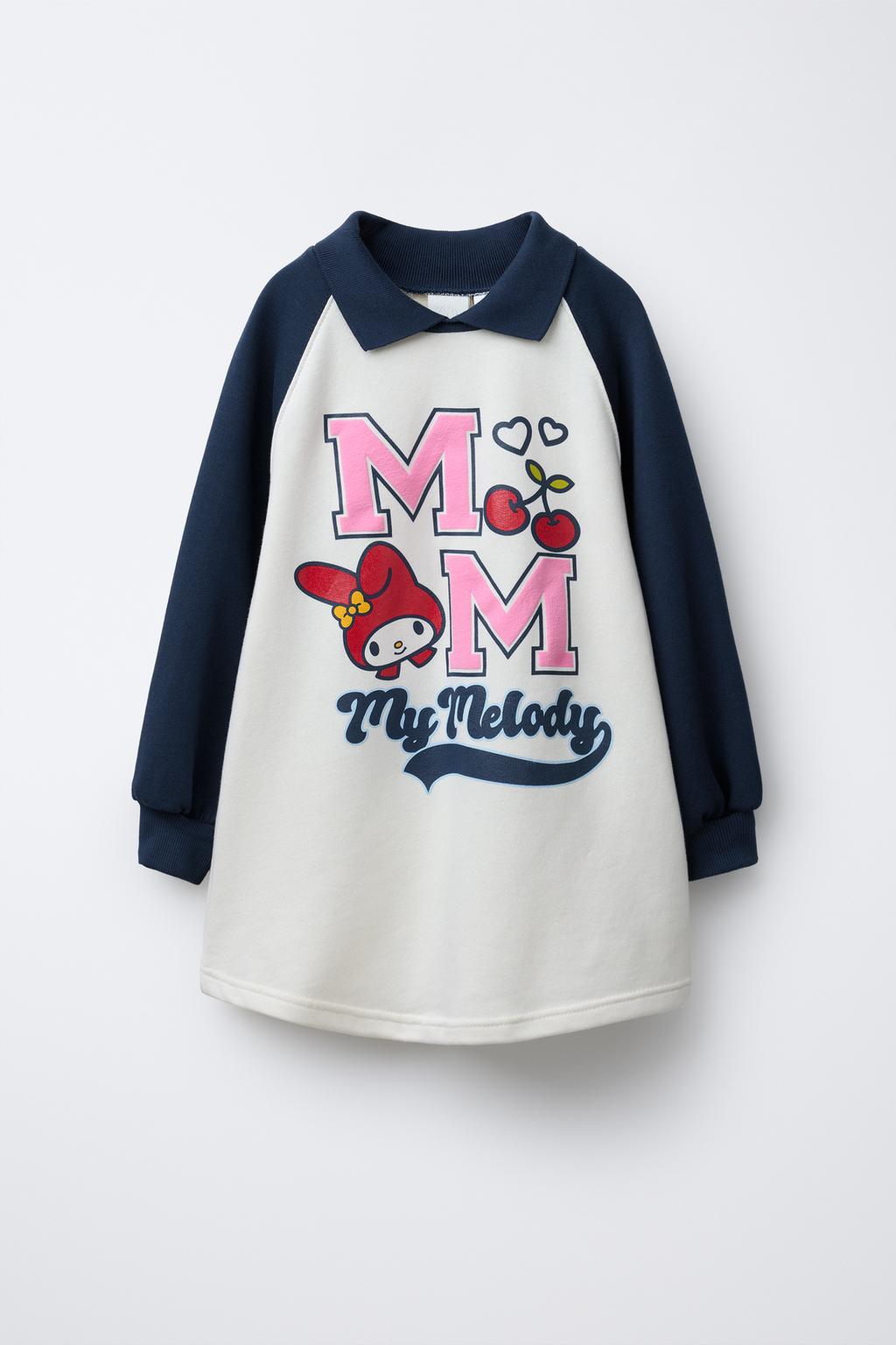 ПЛАТЬЕ ИЗ МЯГКОЙ ТКАНИ С РУКАВАМИ РЕГЛАН MY MELODY © SANRIO