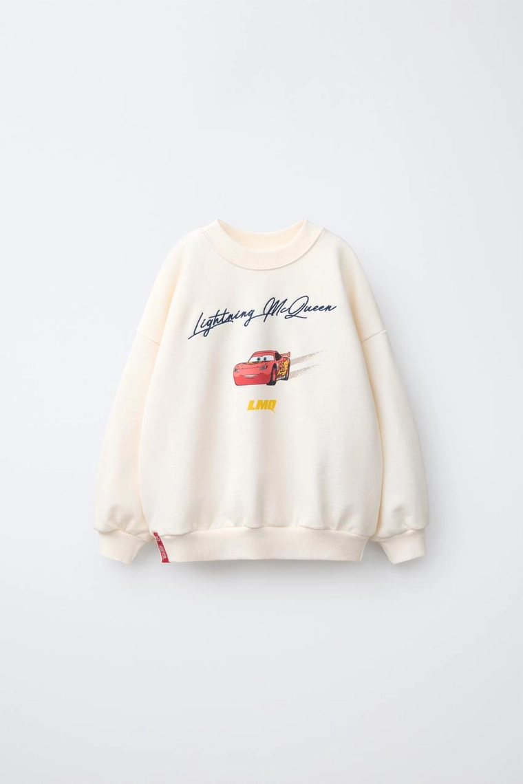 Свитшот с принтом молния маккуин из cars © disney/pixar