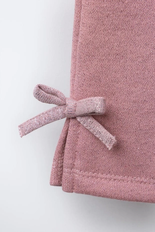 Брюки флисовые с блестящими бантами- Заказать в России