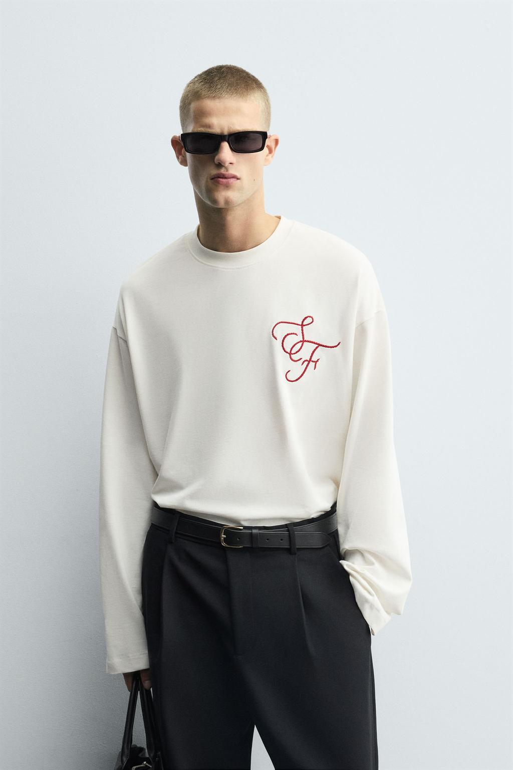 ФУТБОЛКА С ВЫШИВКОЙ BOXY FIT