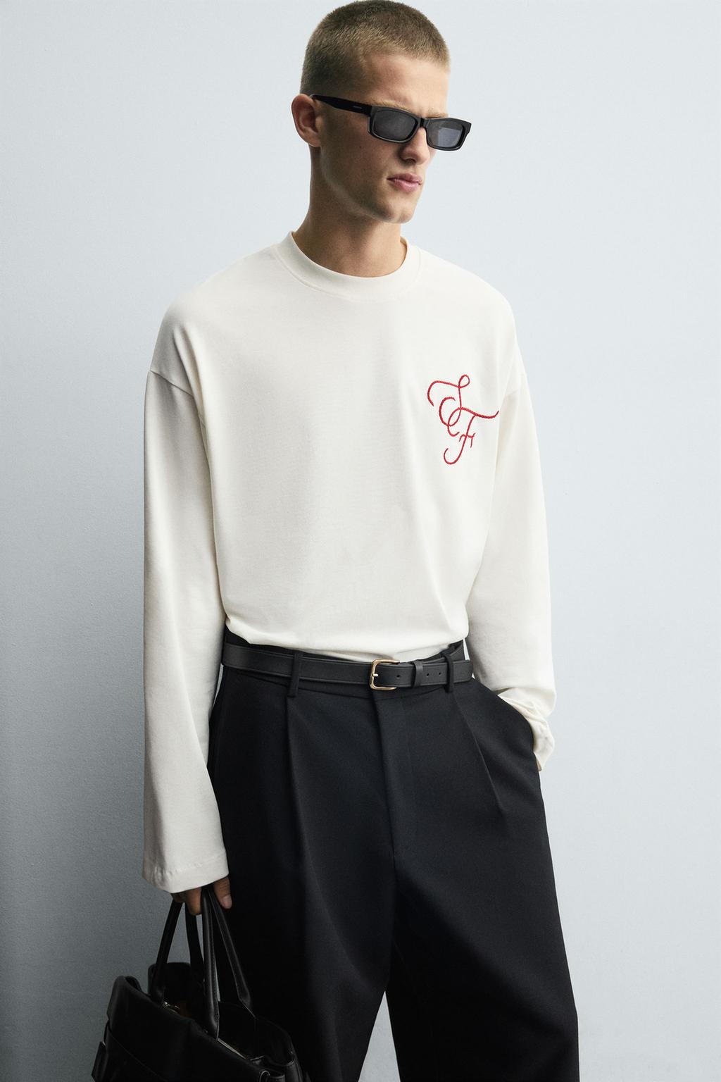 ФУТБОЛКА С ВЫШИВКОЙ BOXY FIT