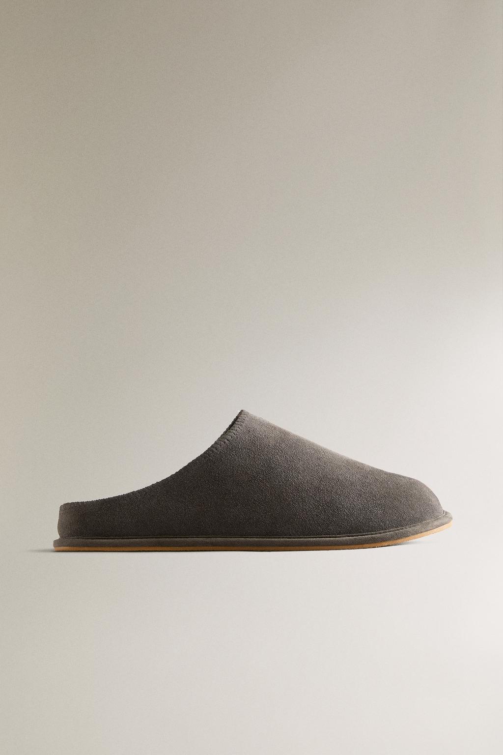 Кожаные мюли zara