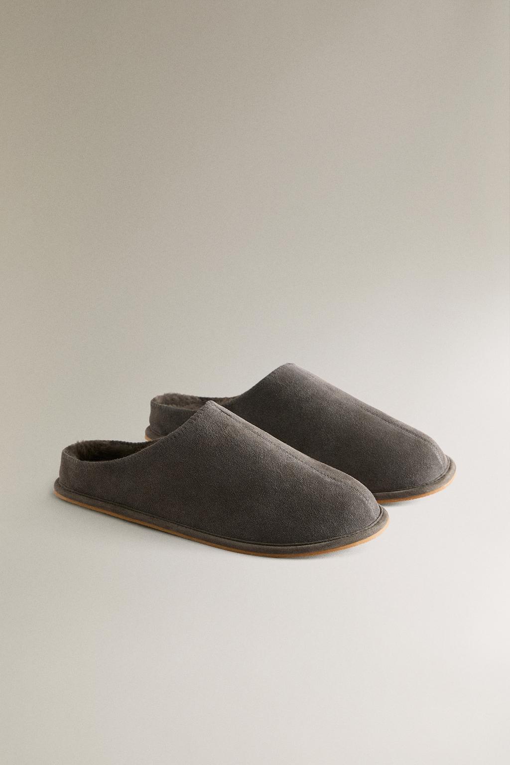 Кожаные мюли zara
