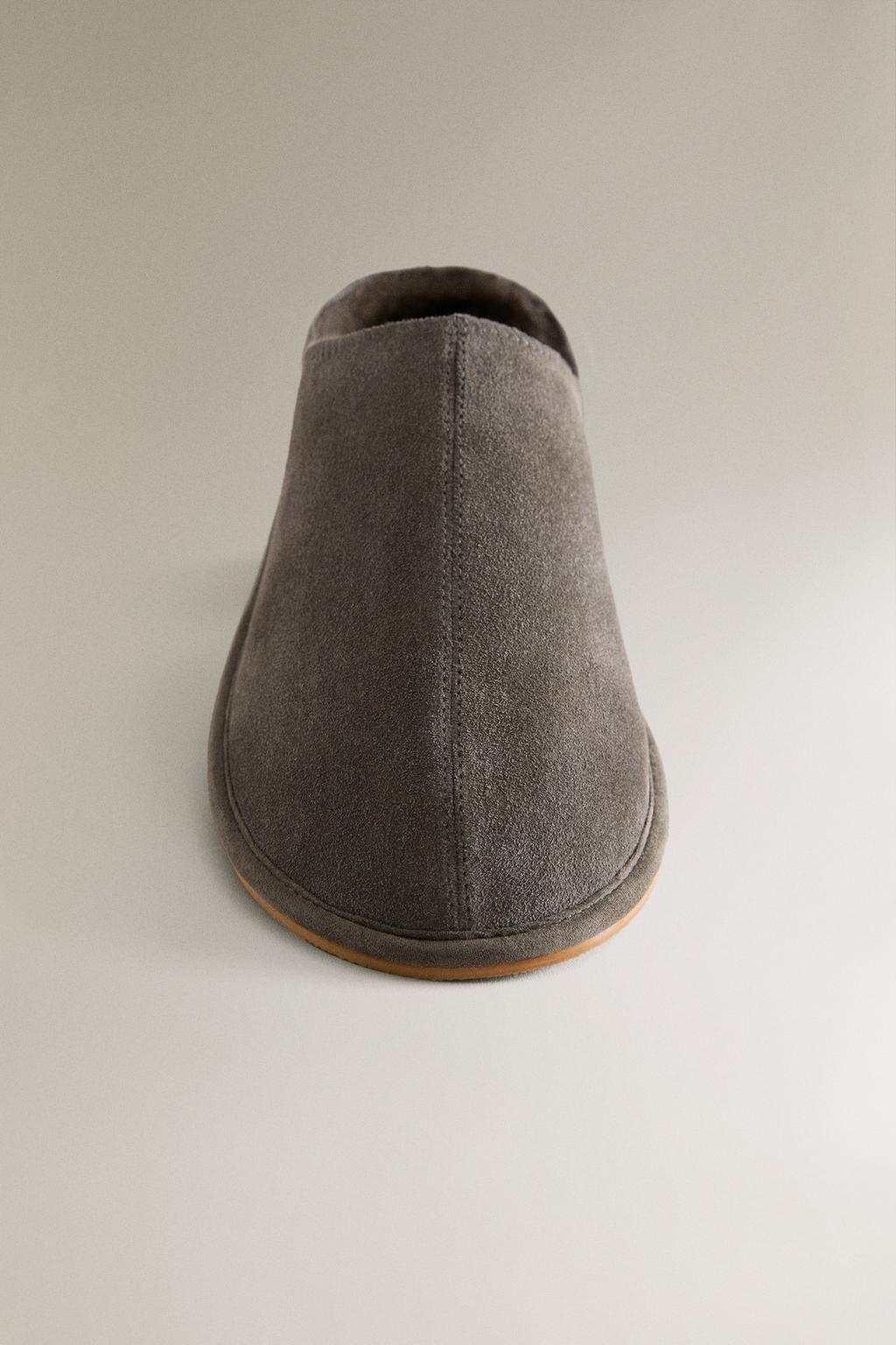 Кожаные мюли zara