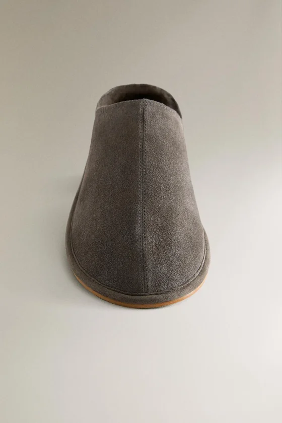 Кожаные мюли zara