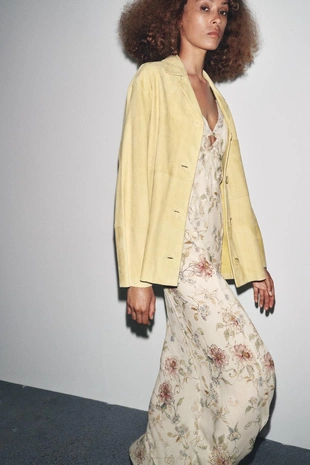 Платье на бретельках с цветочным принтом- Заказать в России