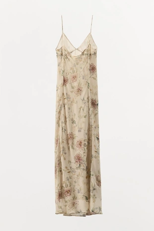 Платье на бретельках с цветочным принтом- Заказать в России