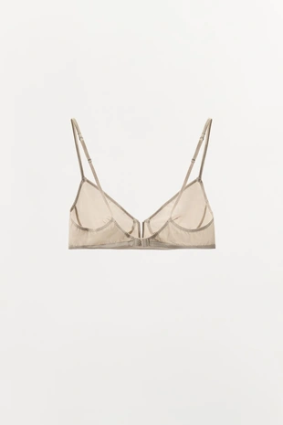 Бралетт с шелком и металлической деталью- Заказать в России