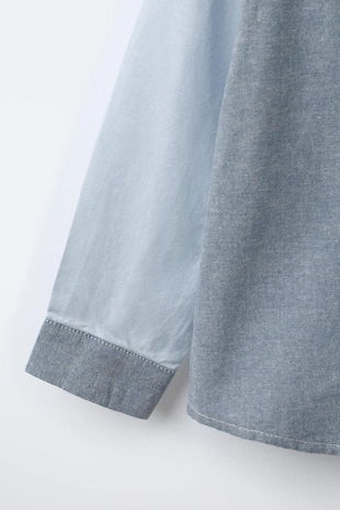 Рубашка пэчворк OXFORD с карманом- Заказать в России