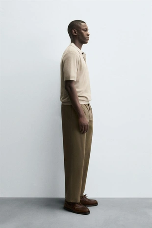 Поло из жемчужного трикотажа- Заказать в России