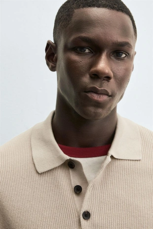 Поло из жемчужного трикотажа- Заказать в России