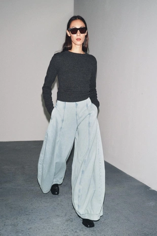 Джинсы-баллоны с высокой посадкой — ZW COLLECTION- Заказать в России