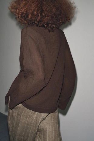 Рубашка из рельефной вискозы- Заказать в России