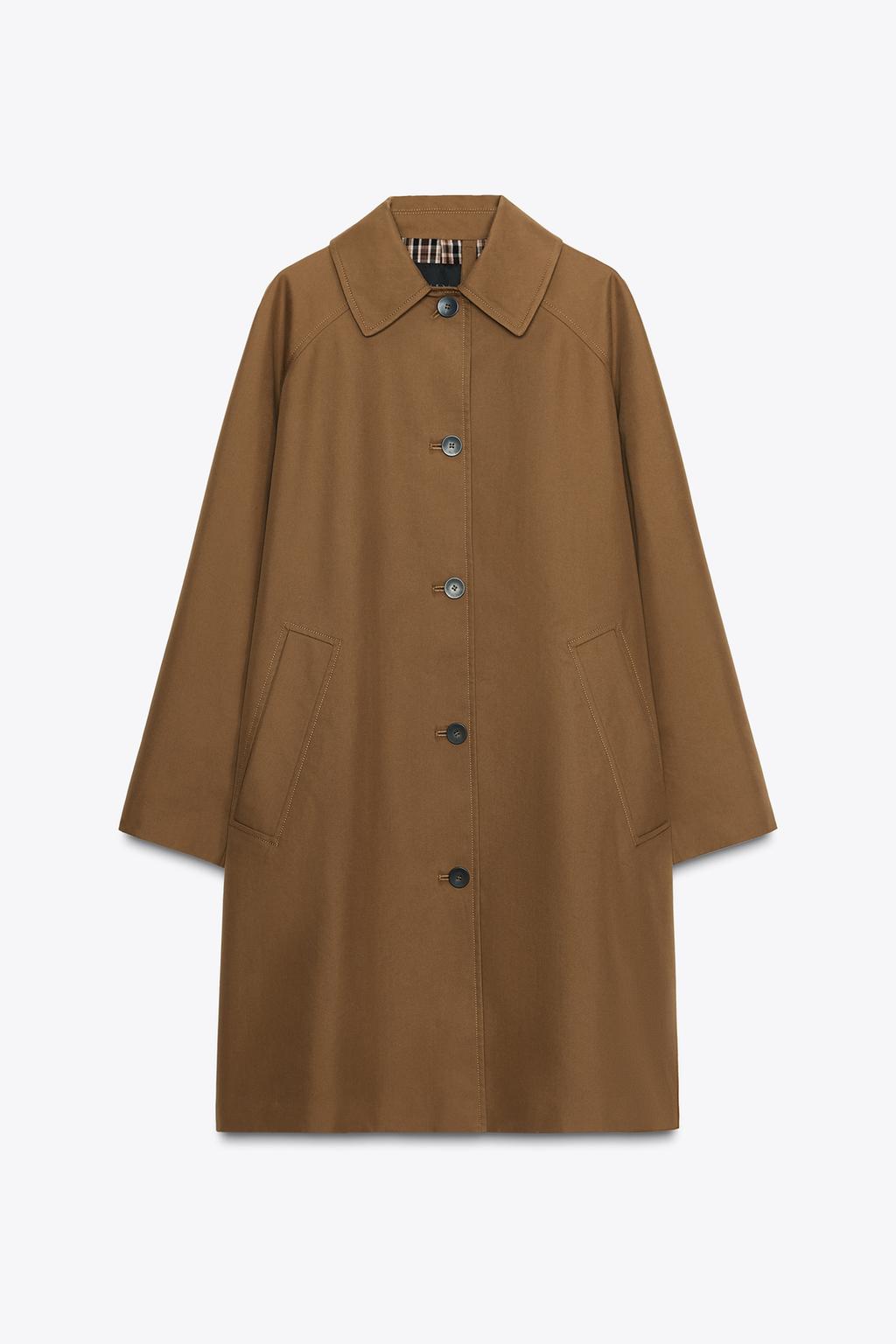 ぽんた ZARA КУРТКА ИЗ ИСКУССТВЕННОЙ ЗАМШИ, ШОКОЛАДНЫЙ, 6318/256/717