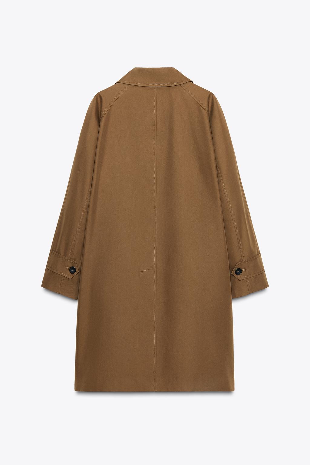 Zara Тренч миди — коллекция zara «zw» - Цвет темный бежево