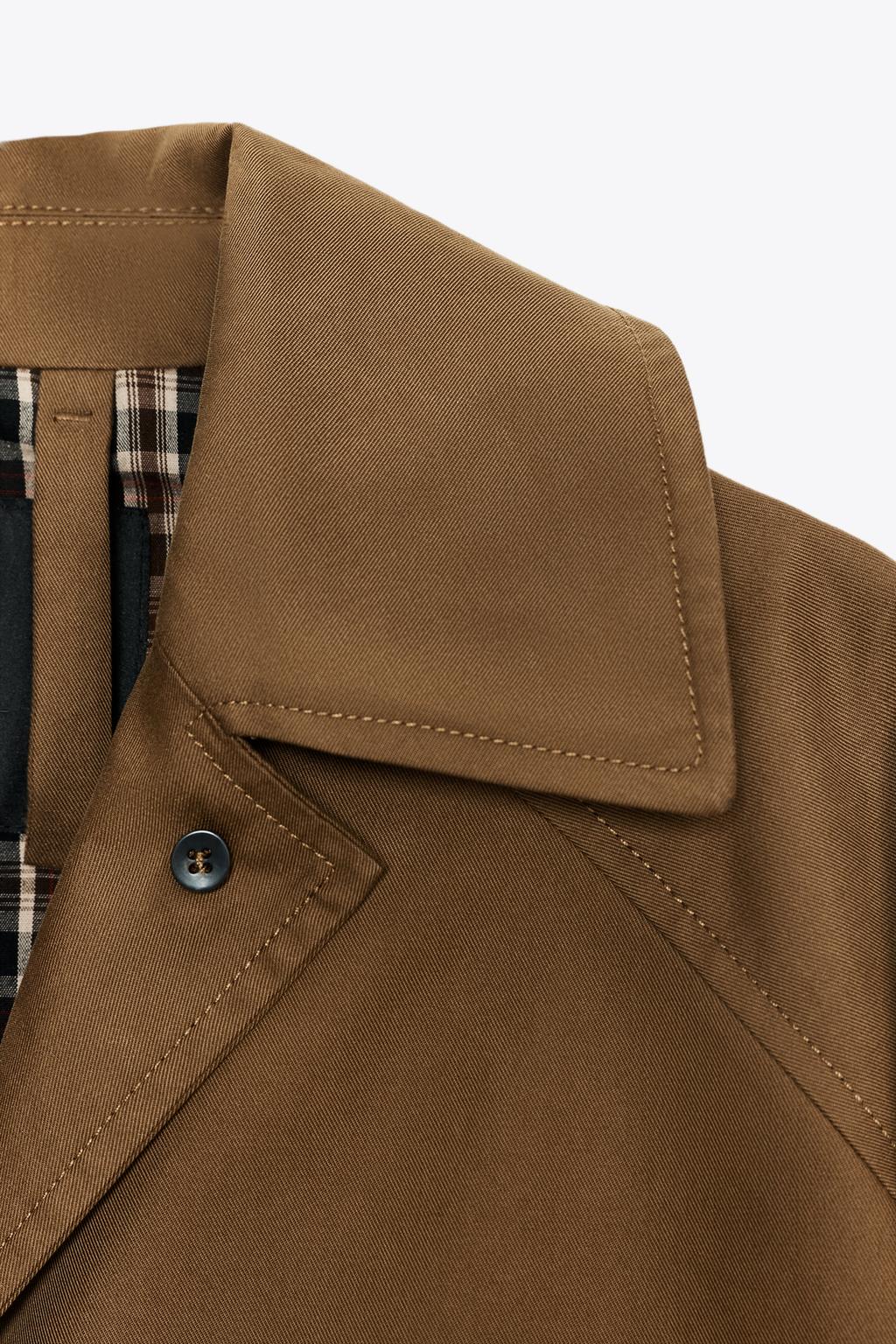 Zara Тренч миди — коллекция zara «zw» - Цвет темный бежево