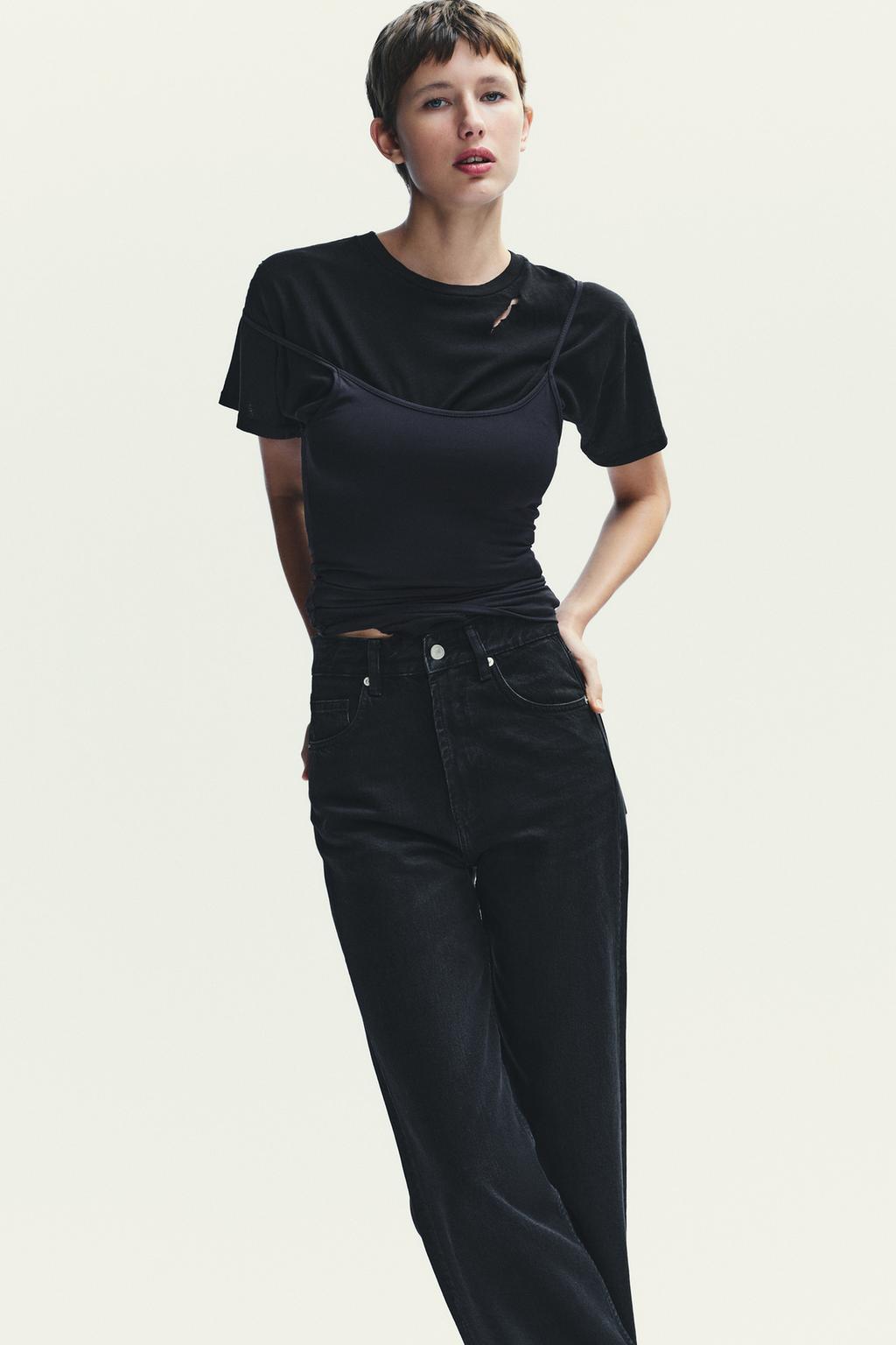 ДЖИНСЫ TRF WIDE LEG С ВЫСОКОЙ ПОСАДКОЙ