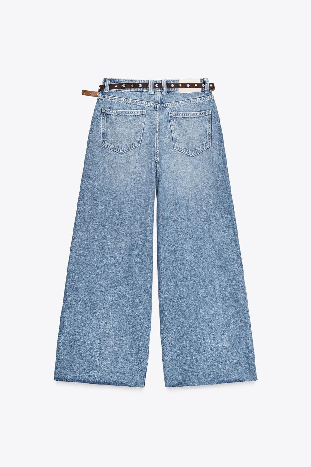 ДЖИНСЫ Z1975 WIDE LEG CROPPED С ВЫСОКОЙ ПОСАДКОЙ И ПОЯСОМ