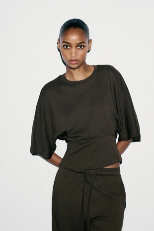 Прямые хлопковые брюки