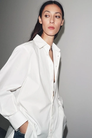 Рубашка из поплина — ZW COLLECTION- Заказать в России