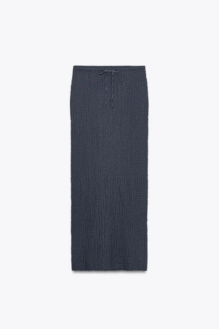 Юбка миди с текстурой- Заказать в России