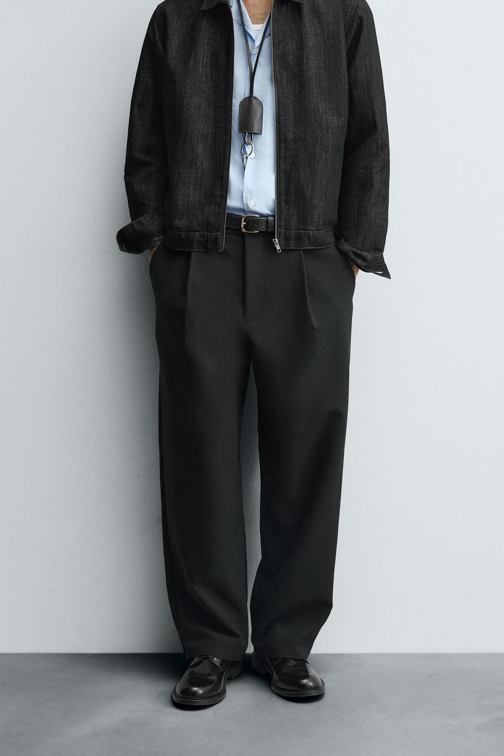 БРЮКИ RELAXED FIT СО СКЛАДКАМИ