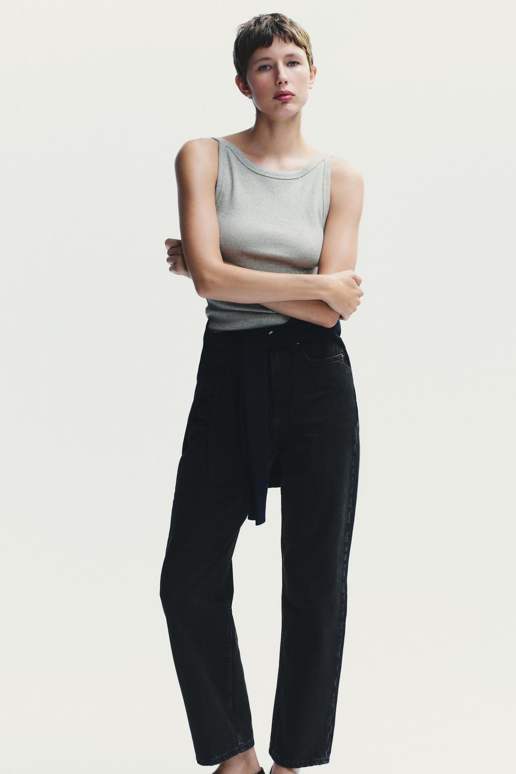 ДЖИНСЫ TRF MOM FIT С ВЫСОКОЙ ПОСАДКОЙ