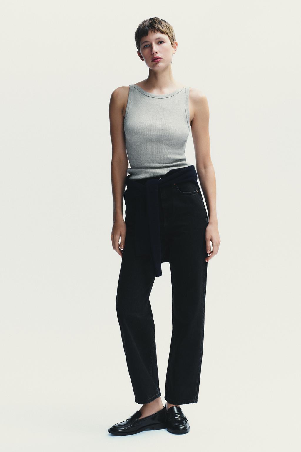 ДЖИНСЫ TRF MOM FIT С ВЫСОКОЙ ПОСАДКОЙ