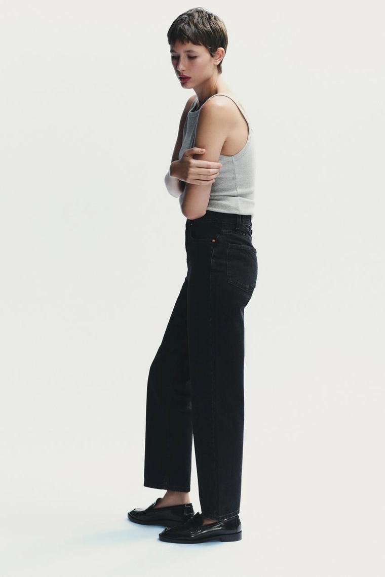 Джинсы trf mom fit с высокой посадкой