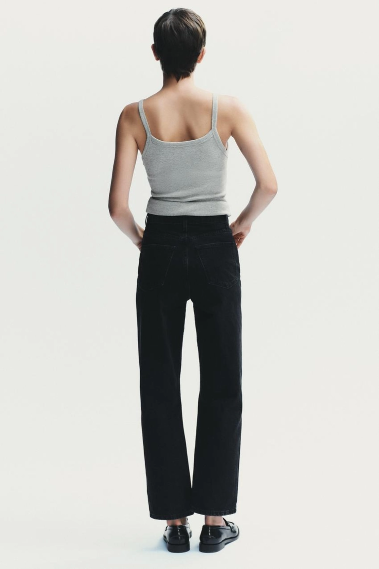 Джинсы trf mom fit с высокой посадкой