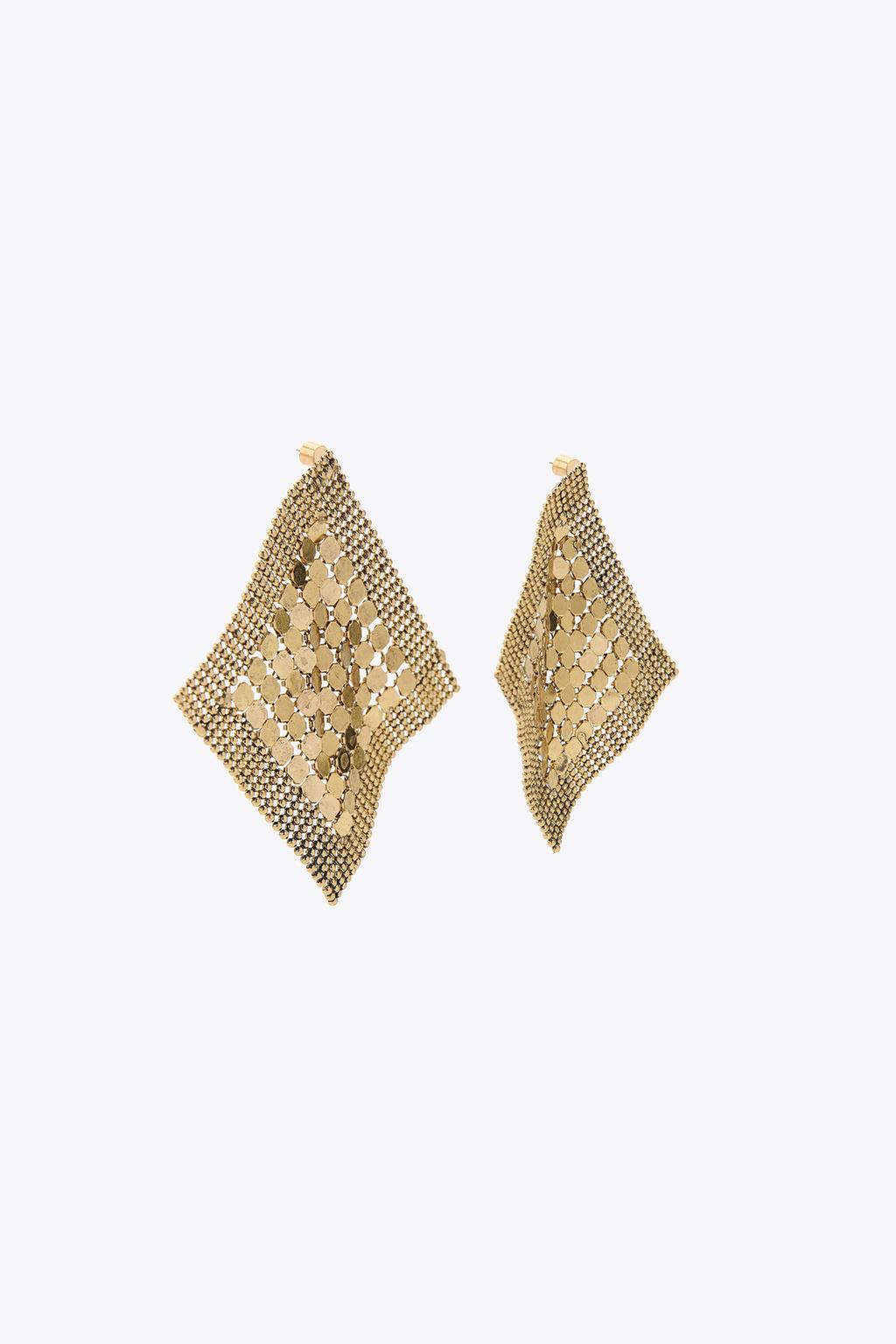 СЕРЬГИ ИЗ МЕТАЛЛИЧЕСКОЙ СЕТКИ