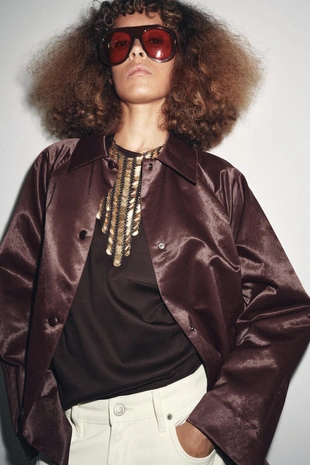 Атласная куртка — ZW COLLECTION- Заказать в России