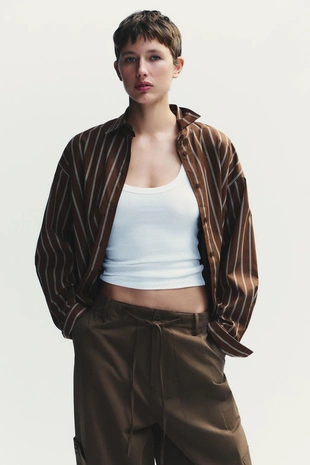 Рубашка OVERSIZE- Заказать в России