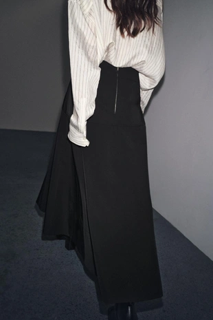 Юбка с кушаком и оборкой — ZW COLLECTION- Заказать в России