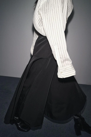 Юбка с кушаком и оборкой — ZW COLLECTION- Заказать в России