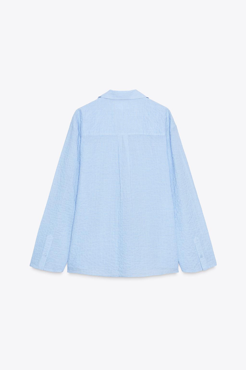 РУБАШКА ОВЕРСАЙЗ ИЗ ТКАНИ СТРУКТУРНОЙ ВЯЗКИ ZW COLLECTION