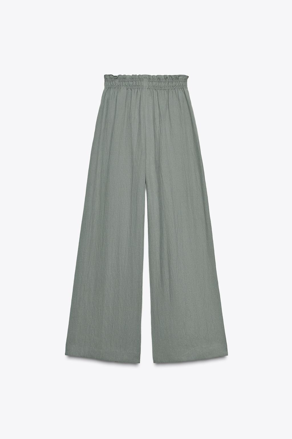 БРЮКИ В ПИЖАМНОМ СТИЛЕ ИЗ ТЕКУЧЕЙ ТКАНИ — ZW COLLECTION