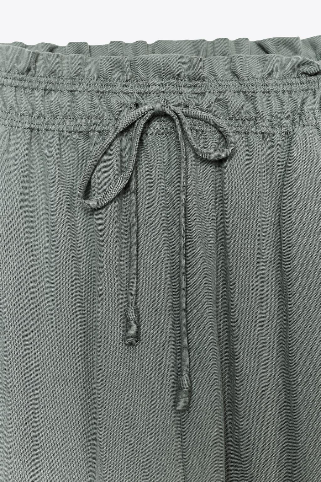 БРЮКИ В ПИЖАМНОМ СТИЛЕ ИЗ ТЕКУЧЕЙ ТКАНИ — ZW COLLECTION